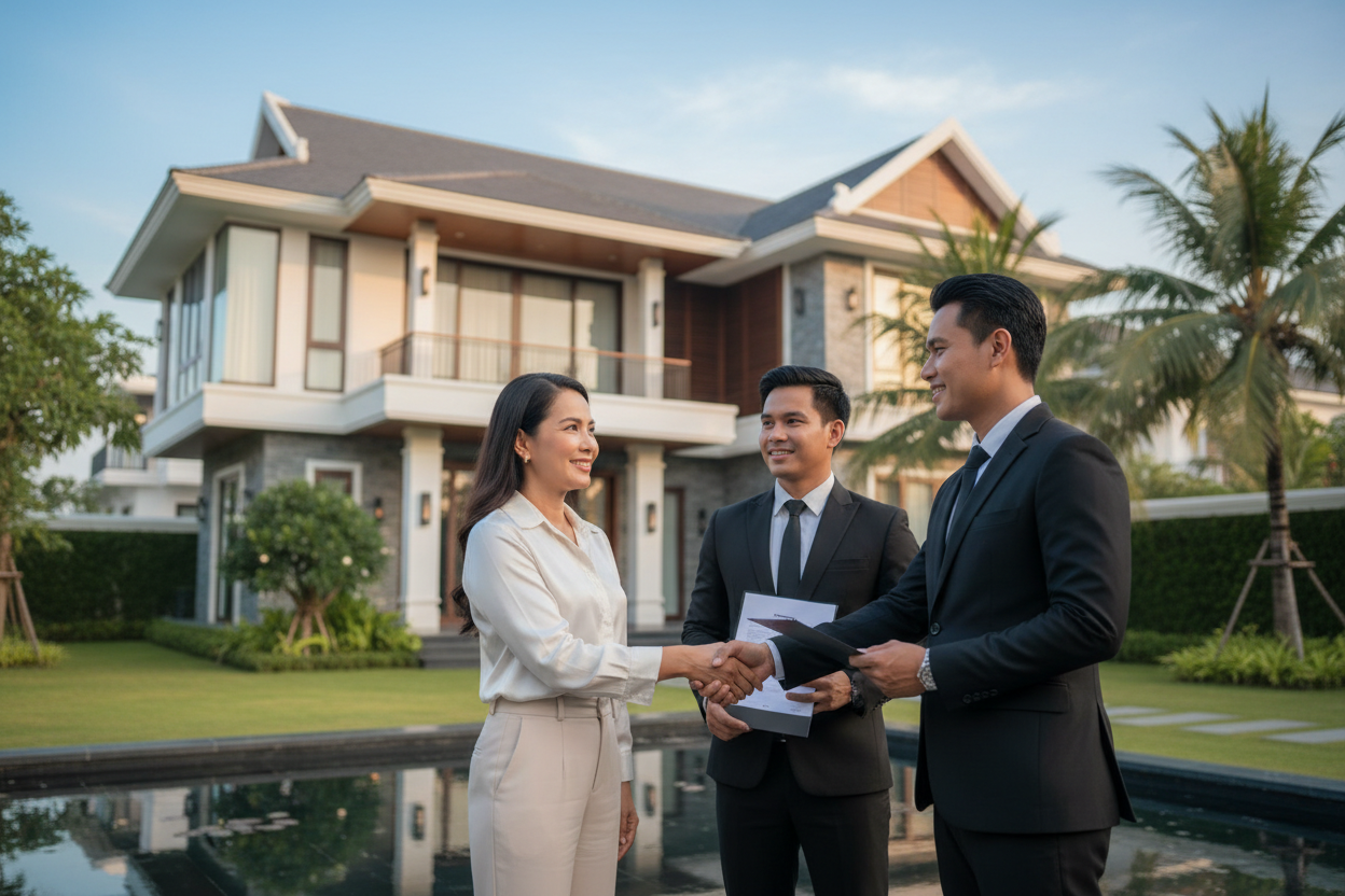 Property owner selling peacefully